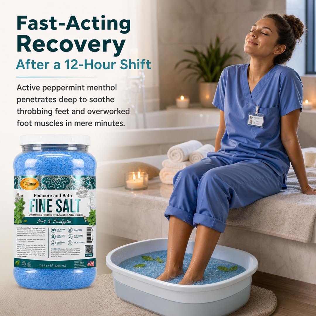 SPA REDI Detox Foot Soak - Hydrates &amp; Softens Feet with Dead Sea Salts