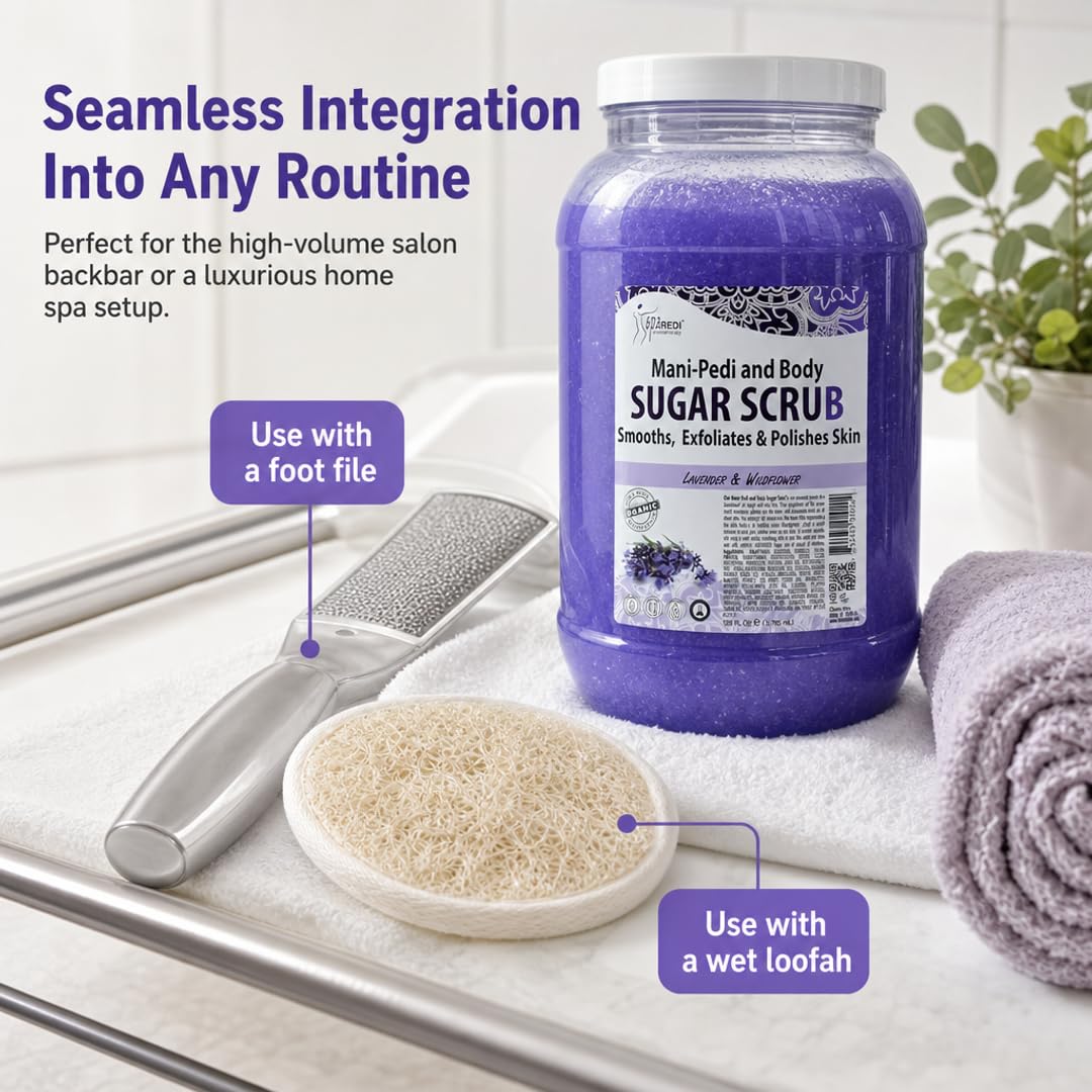 SPA REDI Sugar Body Scrub - Exfoliating &amp; Moisturizing for Smooth, Fresh Skin - Beauty Market Online