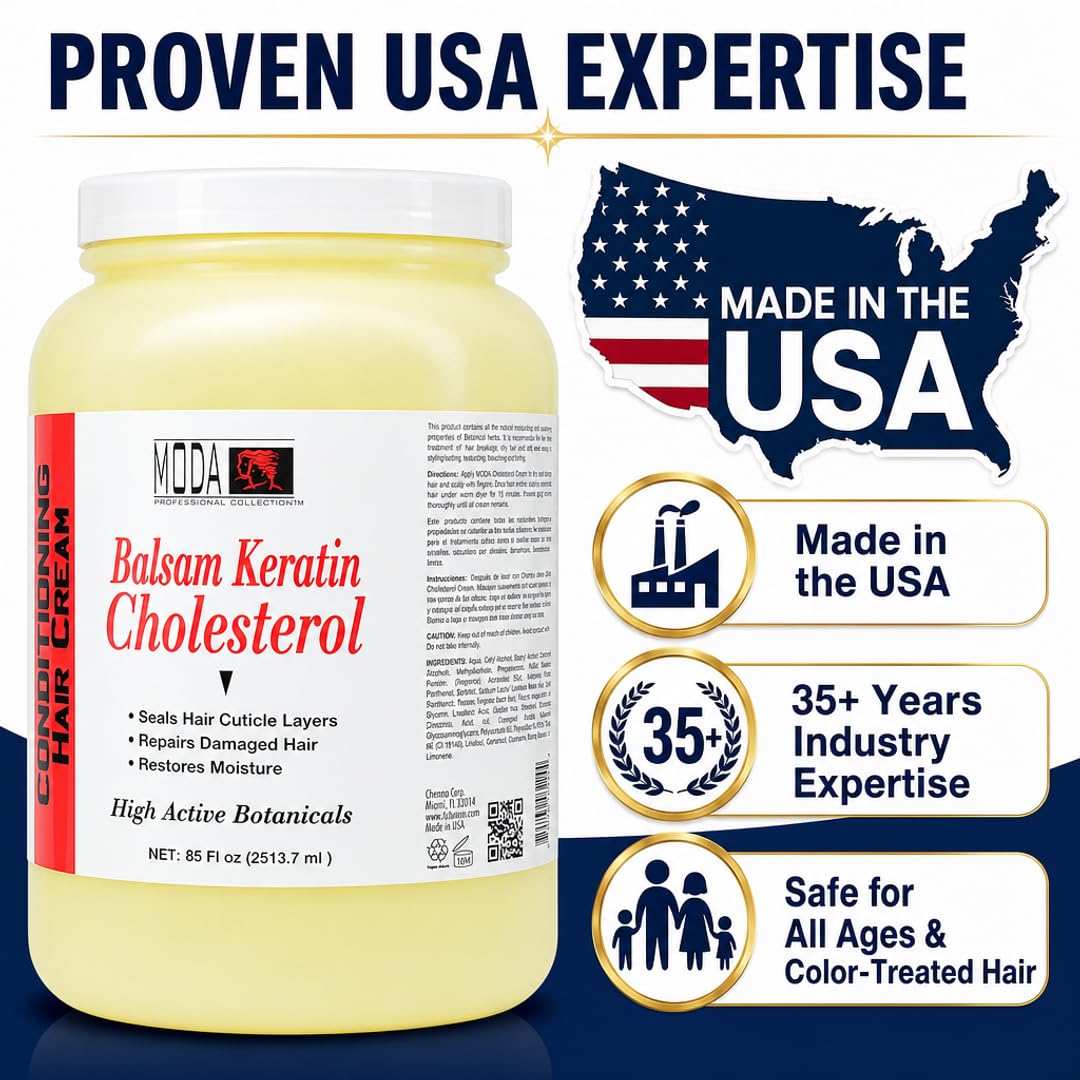 MODA - Balsam Keratin Cholesterol - Strengthens and Revitalizes Hair