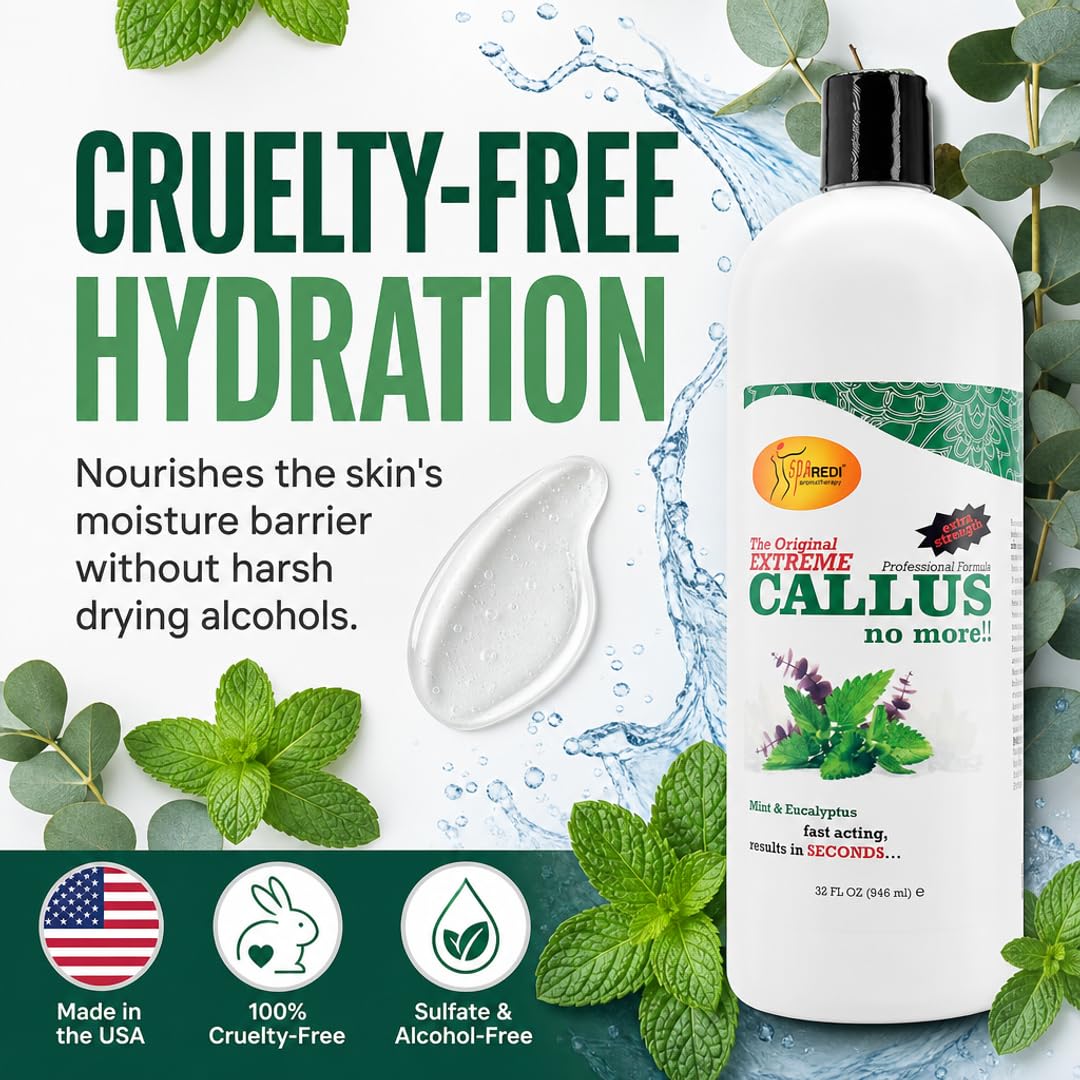 SPA REDI Callus Remover Gel - Quickly Removes Tough Calluses &amp; Smooths Cracked Heels