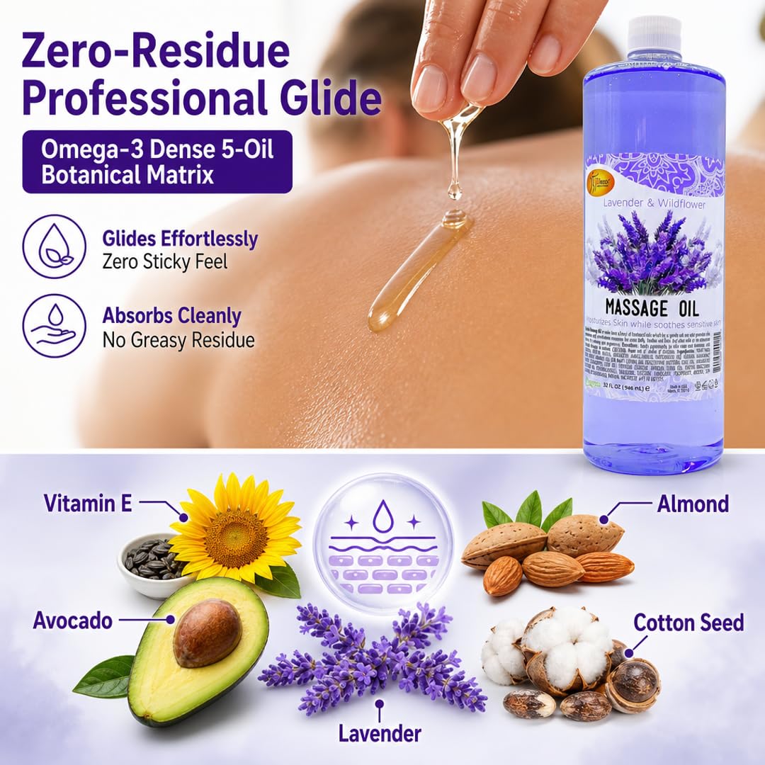 SPA REDI Massage Oil - Soothing Relief for Sore Muscles &amp; Hydrated Skin