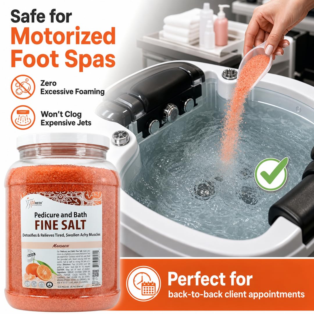 SPA REDI Detox Foot Soak - Hydrates &amp; Softens Feet with Dead Sea Salts