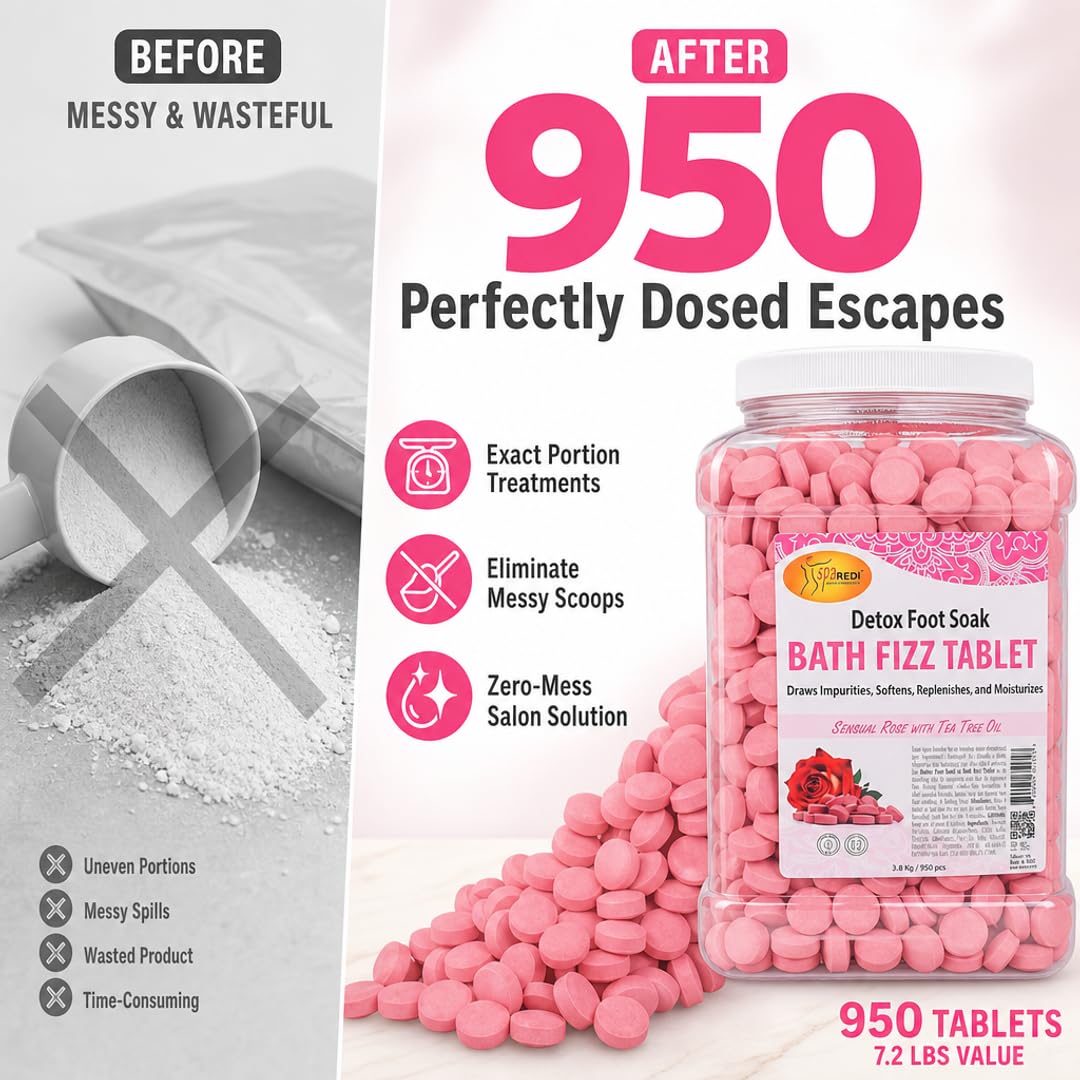 SPA REDI Bath Fizz Tablets - Relaxing Aromatherapy in Various Scents
