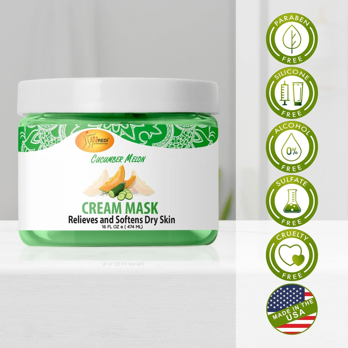 SPA REDI Body &amp; Foot Cream Mask - Hydrating &amp; Refreshing for Tired Skin