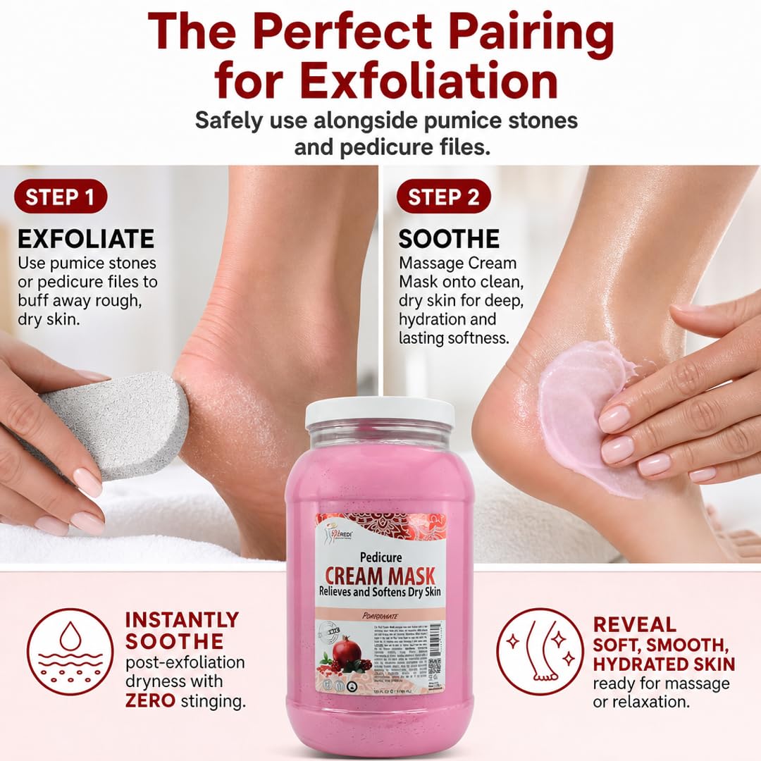 SPA REDI Body &amp; Foot Cream Mask - Hydrating &amp; Refreshing for Tired Skin