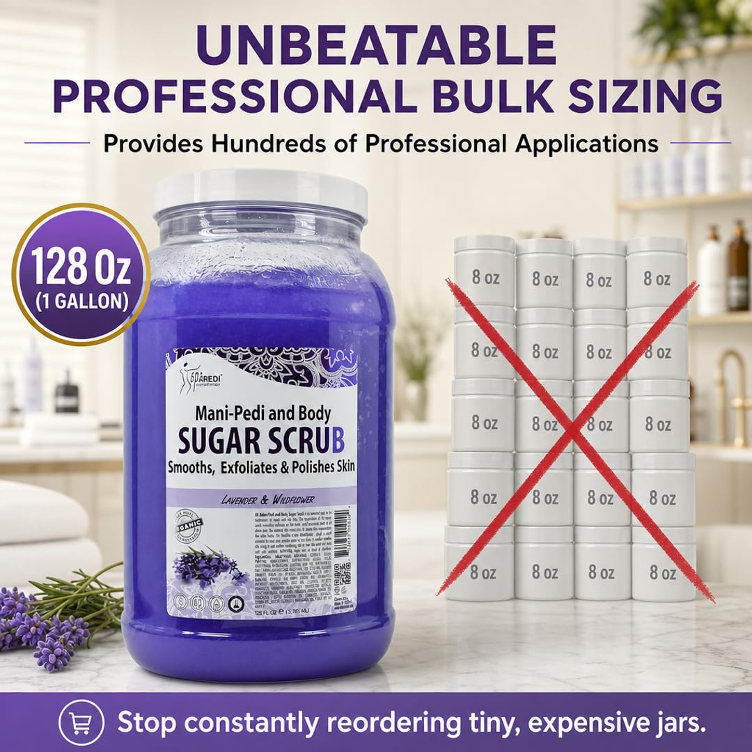 SPA REDI Sugar Body Scrub - Exfoliating &amp; Moisturizing for Smooth, Fresh Skin - Beauty Market Online