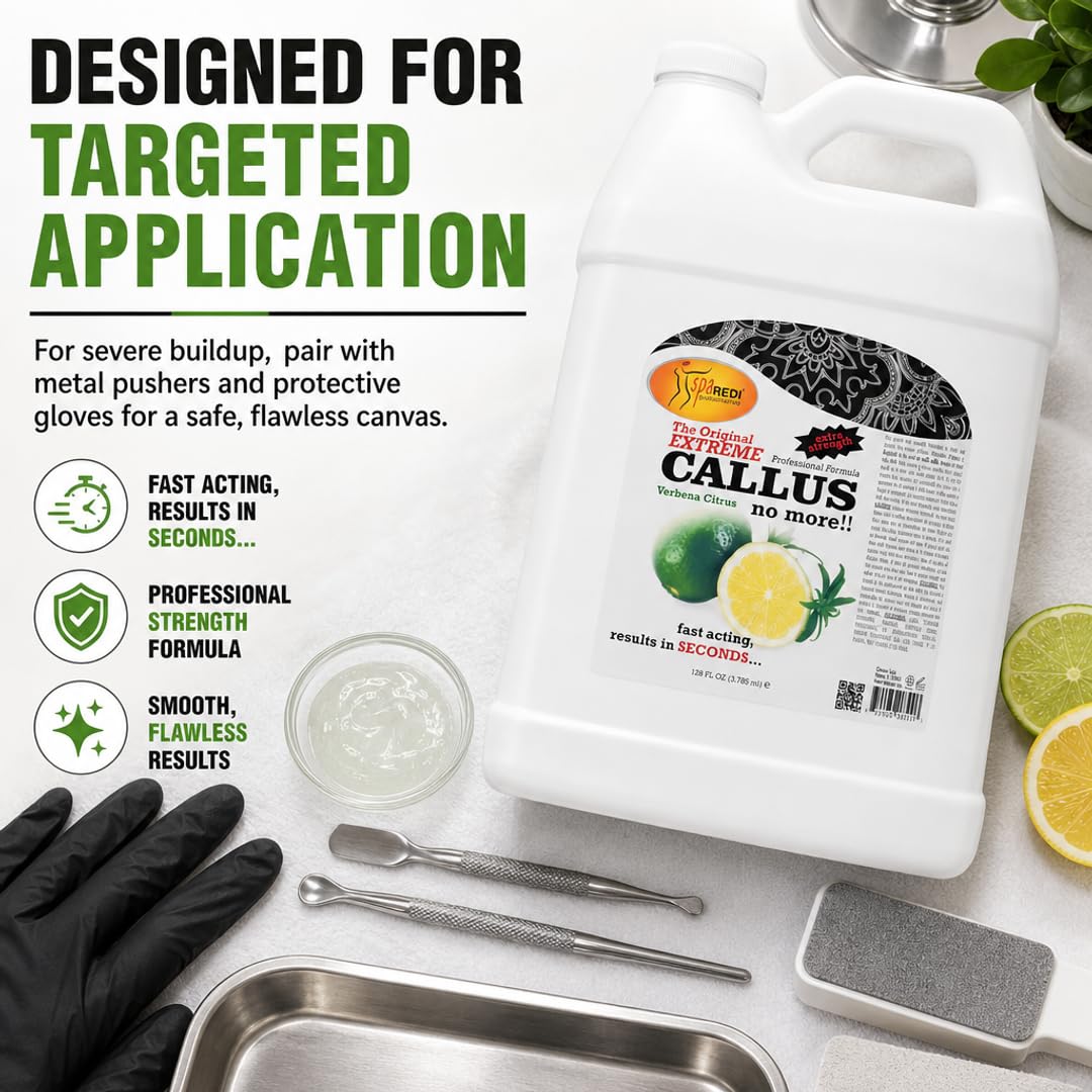 SPA REDI Callus Remover Gel - Quickly Removes Tough Calluses &amp; Smooths Cracked Heels