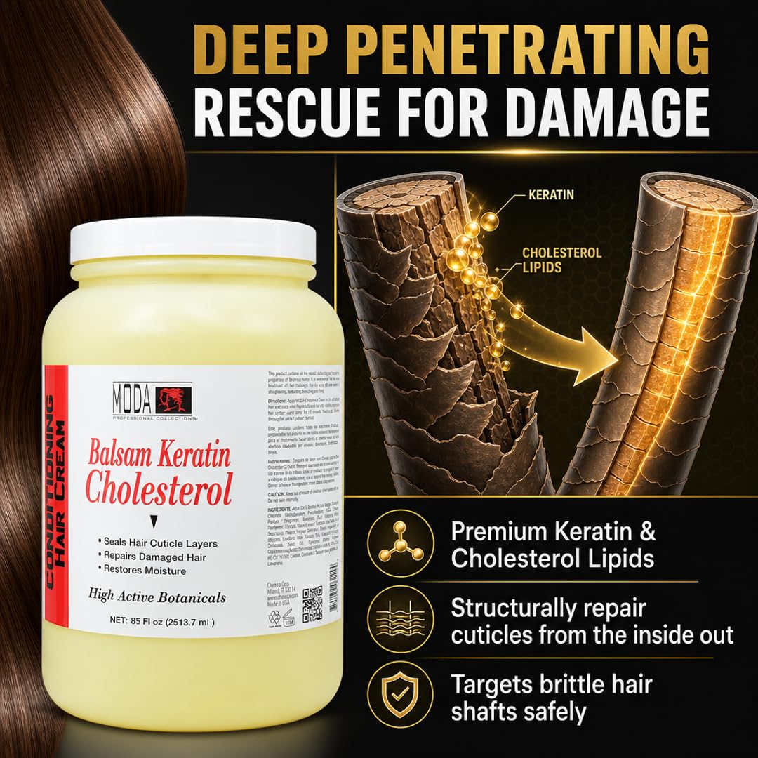 MODA - Balsam Keratin Cholesterol - Strengthens and Revitalizes Hair
