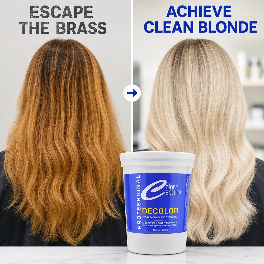 COLOR CAPTURE Hair Bleach Powder - Blue - For Bleaching &amp; Streaking - Professional Use - Beauty Market Online