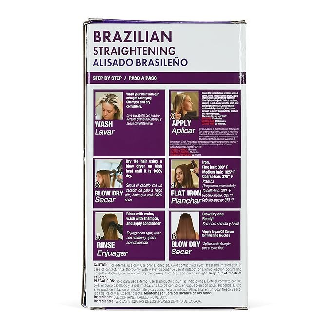 KERAGEN At-Home Hair Straightening Kit for Blonde Hair – Formaldehyde-Free Smoothing Treatment for Frizz-Prone Hair | 12-Week Humidity-Proof Results | Fine, Medium &amp; Coarse Hair Types | Organic Ingredients