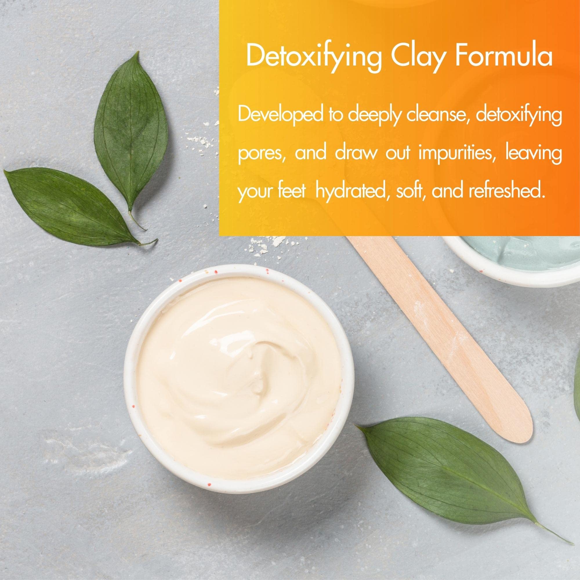 SPA REDI Clay Mask - Detoxifying, Hydrating &amp; Pore Purifying for Body and Pedicure