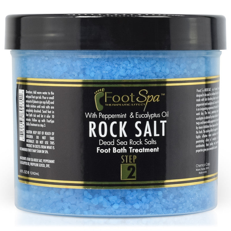 FOOT SPA - Bath Rock Salt with Eucalyptus & Peppermint Oil – Relax, Refresh & Rejuvenate Available in a Variety of Flavors and Sizes - Beauty Market Online