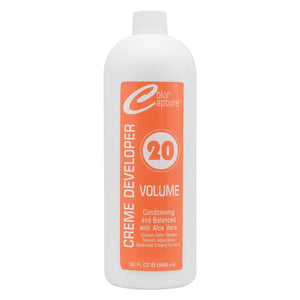 COLOR CAPTURE 20 Vol Liquid Peroxide - Vibrant Hair Color Developer for Even, Long-Lasting Results - 32 Oz & 128 Oz