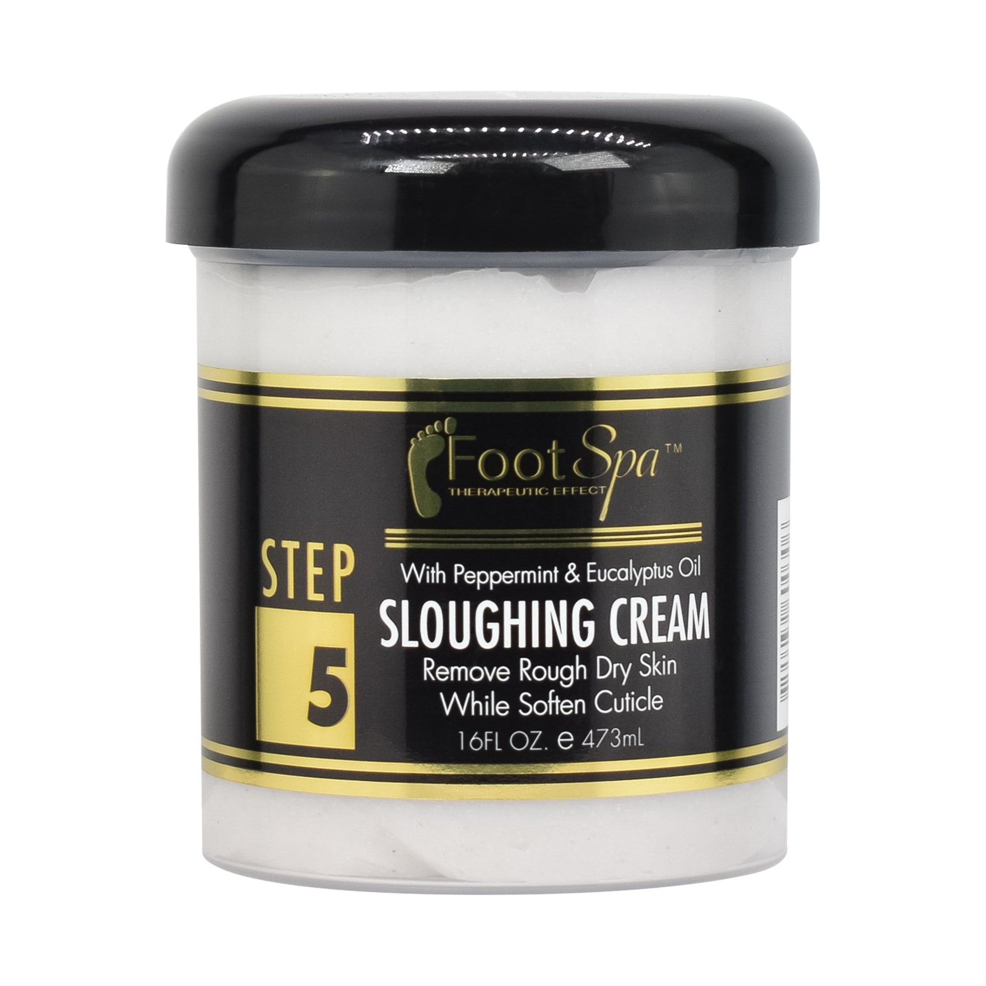 FOOT SPA Sloughing Lotion – Exfoliates, Smooths &amp; Hydrates Dry Cracked Feet with Peppermint &amp; Eucalyptus Oil