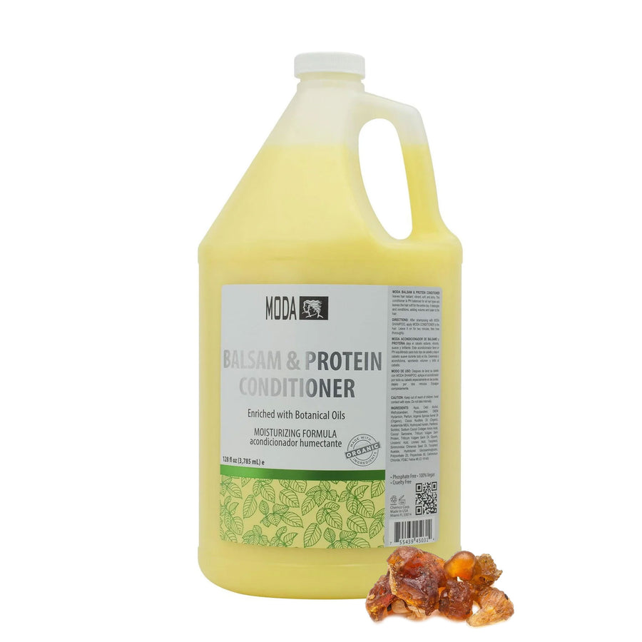 MODA Moisturizing Conditioner for All Hair Types – Professional Treatment – Balsam and Protein Formula – Strengthens, Hydrates, Adds Volume, Restores Shine and Protects Color
