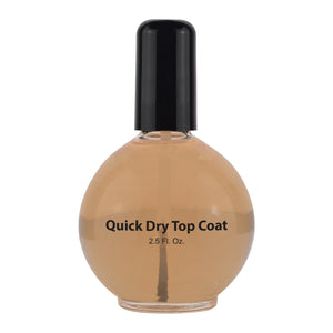 PRO NAIL Quick Dry Top Coat - Fast-Drying Finish for Long-Lasting Shine 2.5 oz