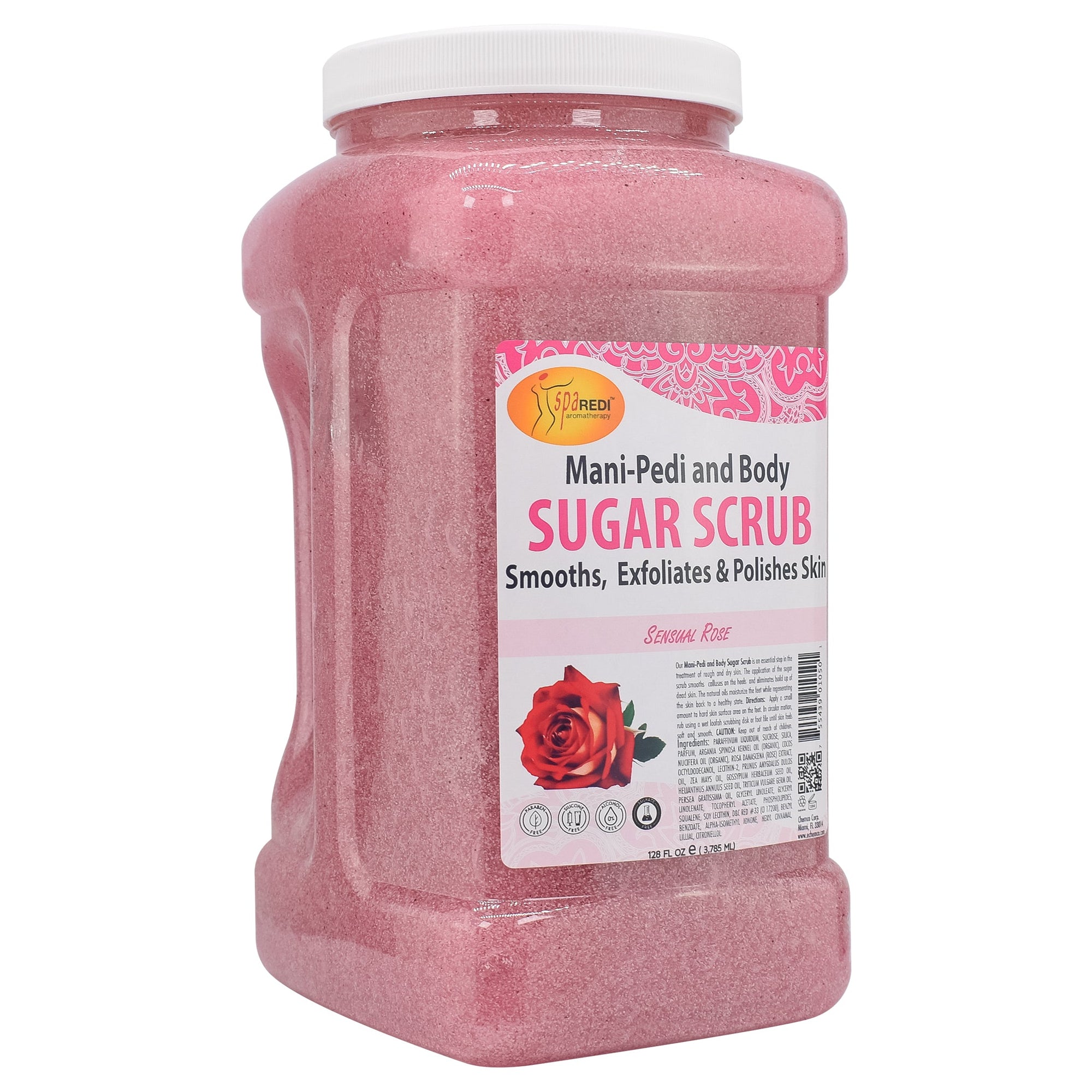 SPA REDI Sugar Body Scrub - Exfoliating &amp; Moisturizing for Smooth, Fresh Skin - 16 Oz to 5 Gal