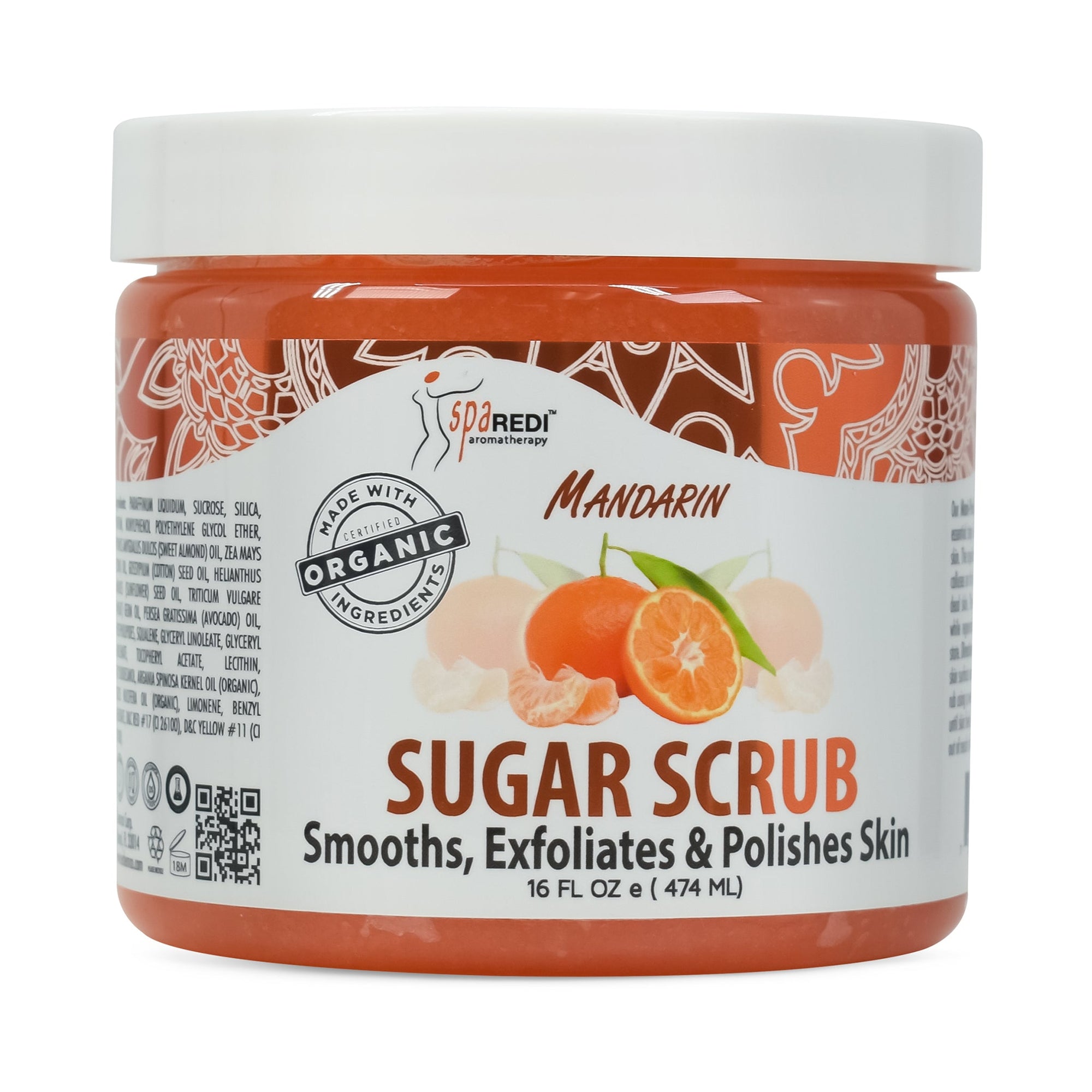 SPA REDI Sugar Body Scrub - Exfoliating &amp; Moisturizing for Smooth, Fresh Skin - 16 Oz to 5 Gal