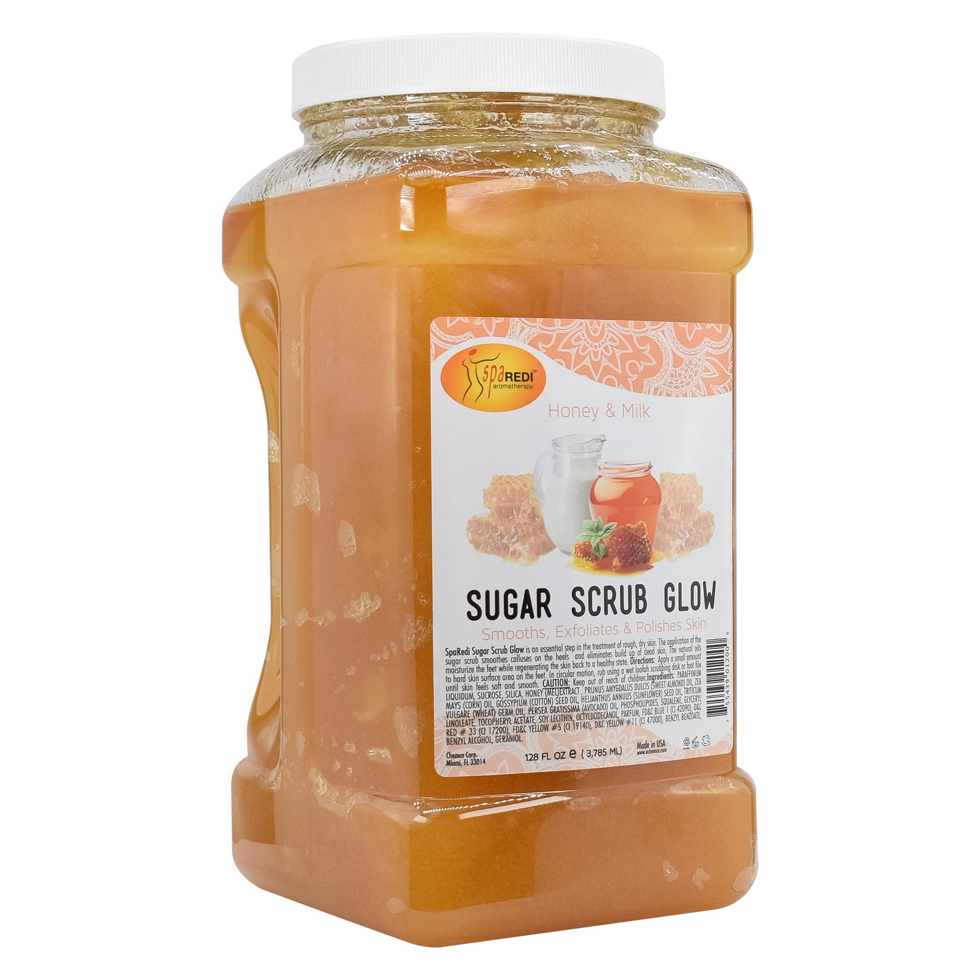 SPA REDI Sugar Body Scrub - Exfoliating &amp; Moisturizing for Smooth, Fresh Skin - 16 Oz to 5 Gal