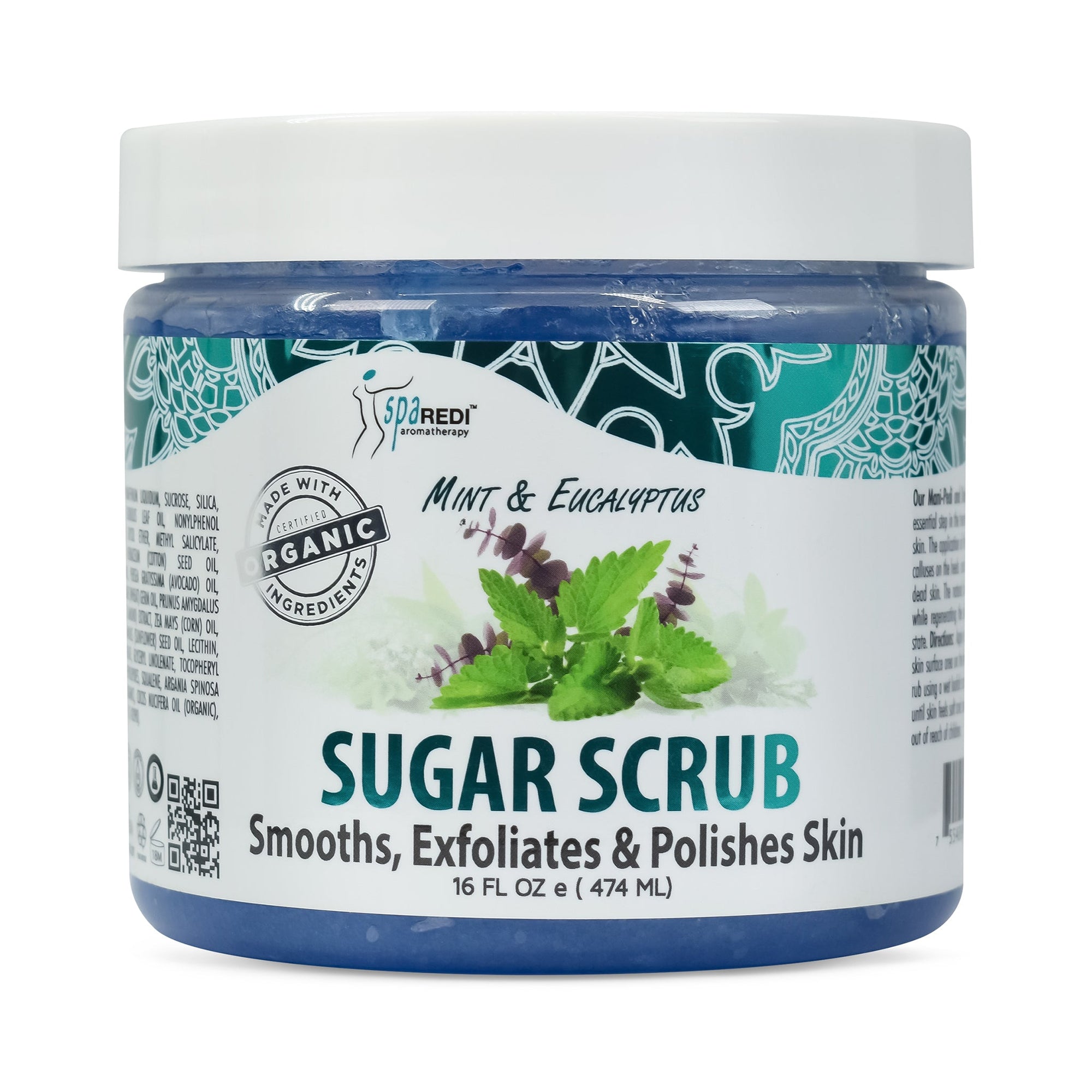 SPA REDI Sugar Body Scrub - Exfoliating &amp; Moisturizing for Smooth, Fresh Skin - 16 Oz to 5 Gal