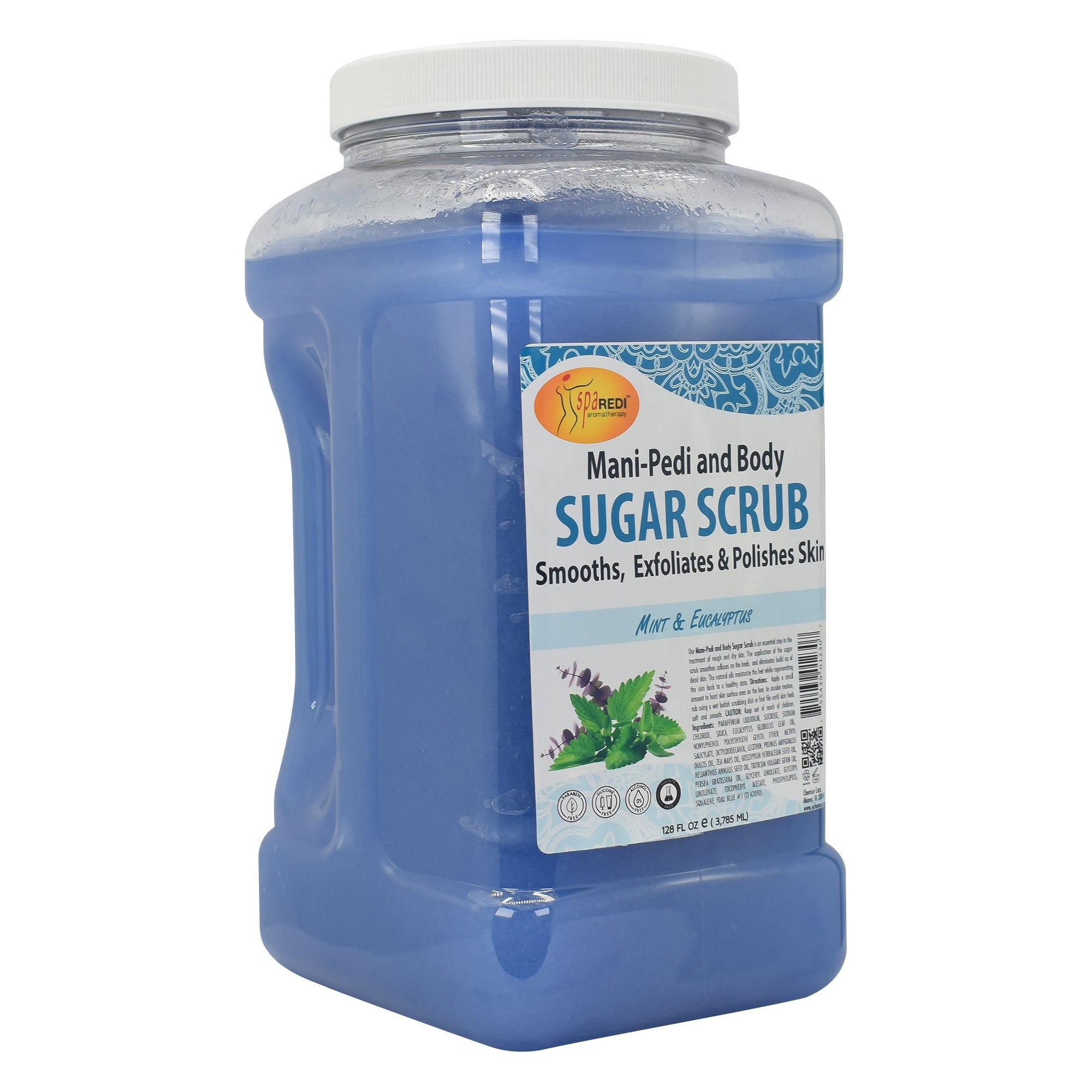 SPA REDI Sugar Body Scrub - Exfoliating &amp; Moisturizing for Smooth, Fresh Skin - 16 Oz to 5 Gal