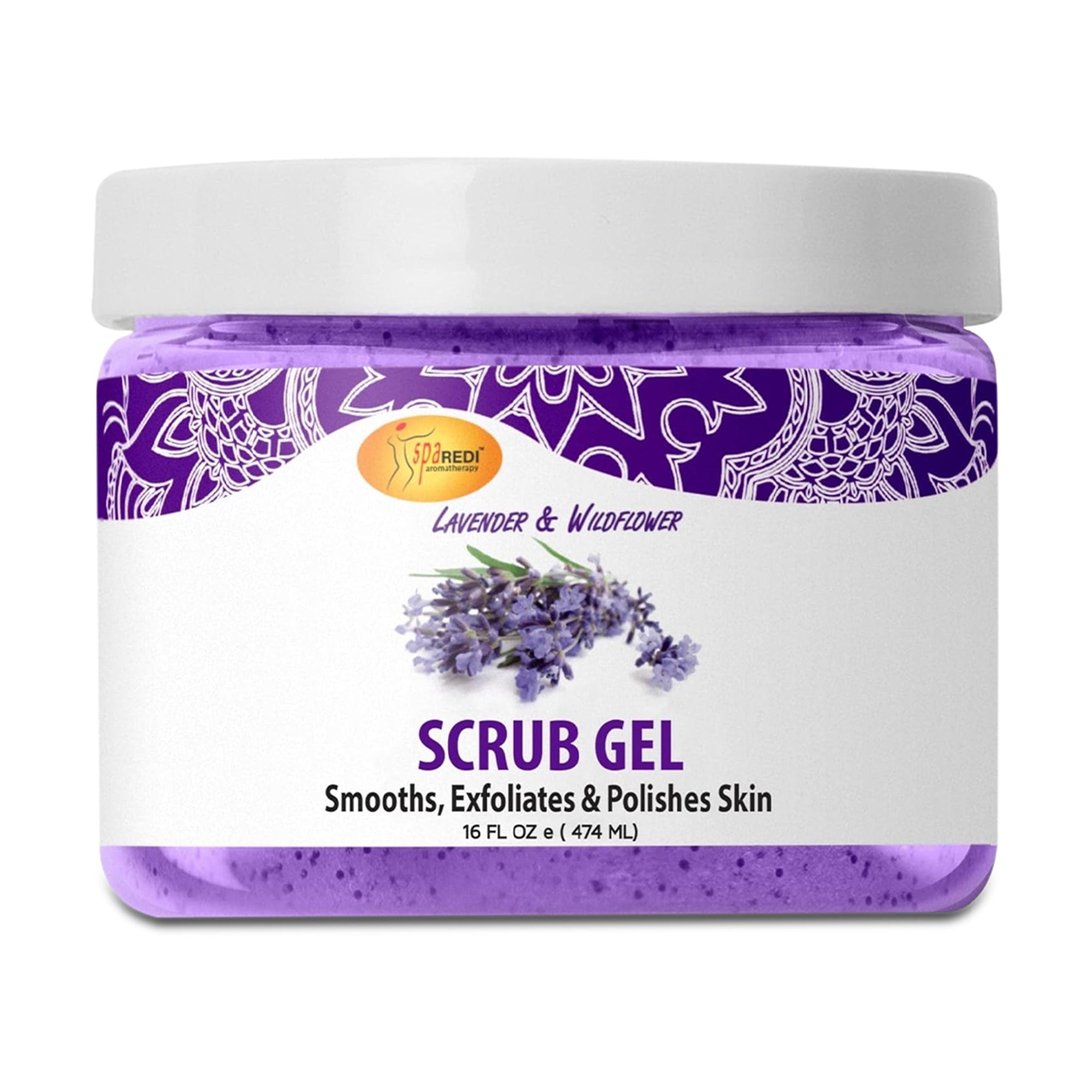 SPA REDI Exfoliating Scrub Pumice Gel - Hydrating Body Exfoliator with Hyaluronic Acid - Refresh &amp; Revitalize