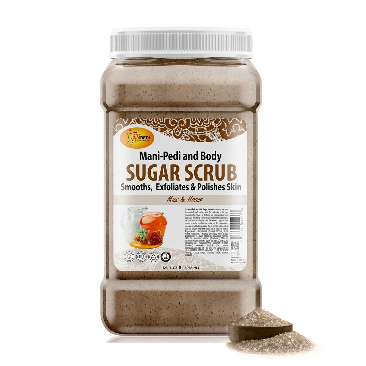 SPA REDI Exfoliating Scrub Pumice Gel - Hydrating Body Exfoliator with Hyaluronic Acid - Refresh & Revitalize
