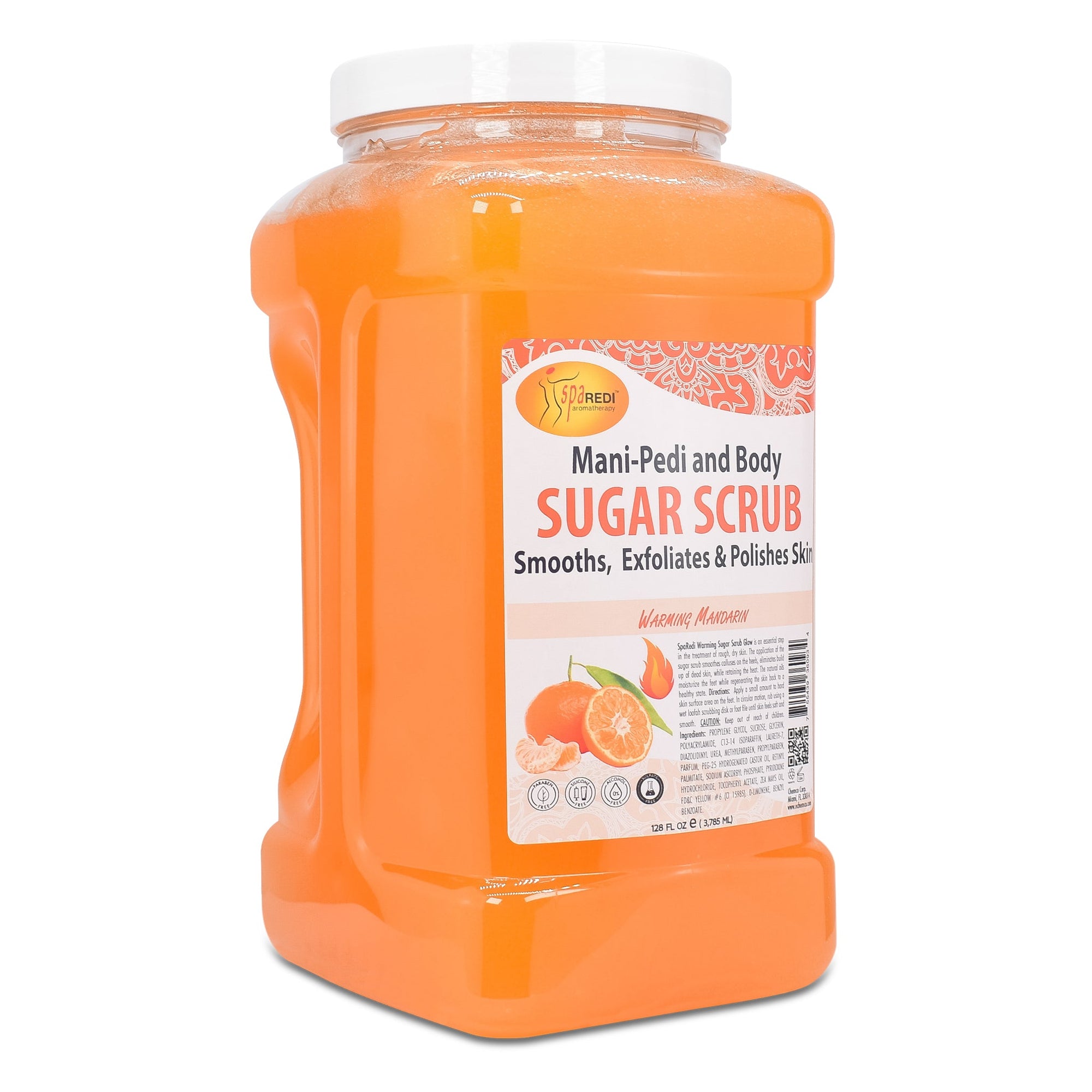 SPA REDI Sugar Body Scrub - Exfoliating &amp; Moisturizing for Smooth, Fresh Skin - 16 Oz to 5 Gal