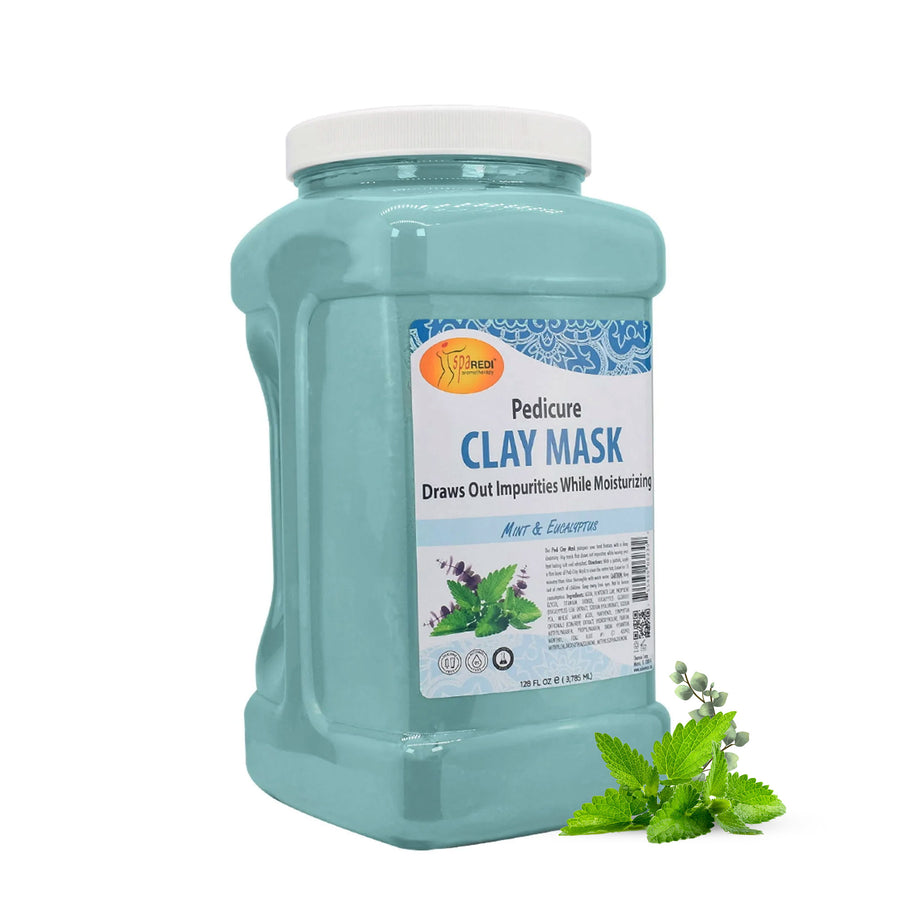 SPA REDI Clay Mask - Detoxifying, Hydrating & Pore Purifying for Body and Pedicure