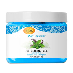 SPA REDI Massage Cooling Gel for Pedicure - Professional Strength Ice Cooling Gel - Refresh & Soothe