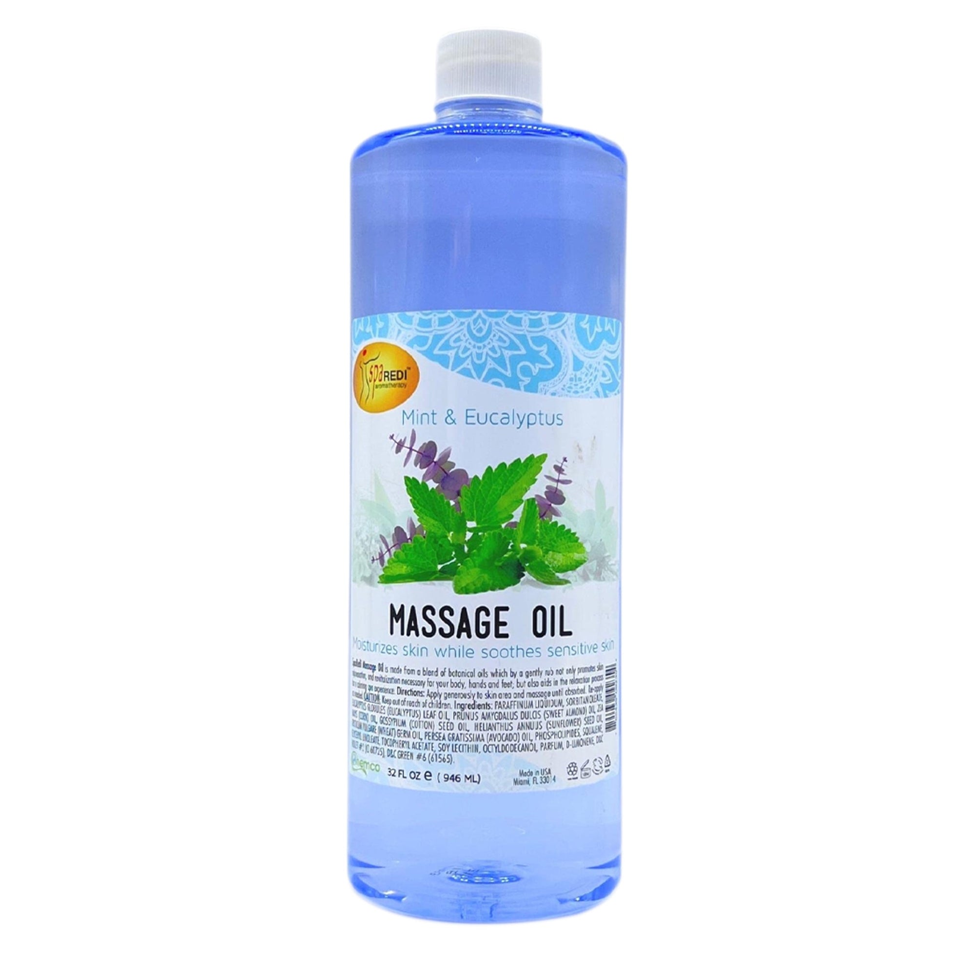 SPA REDI Massage Oil - Soothing Relief for Sore Muscles &amp; Hydrated Skin