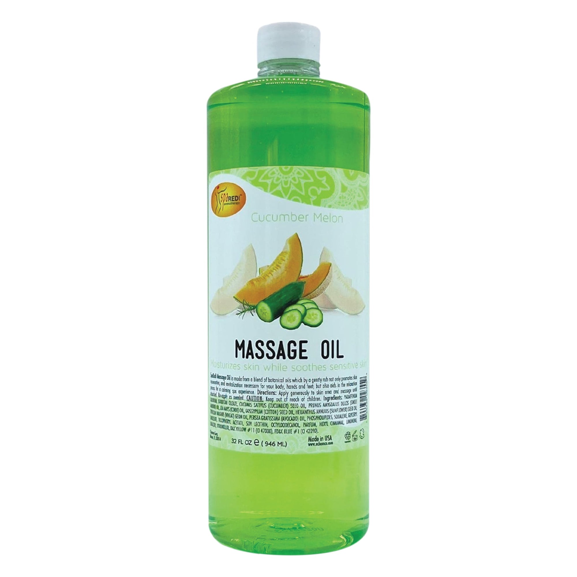 SPA REDI Massage Oil - Soothing Relief for Sore Muscles &amp; Hydrated Skin