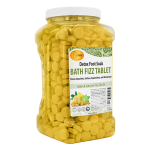 SPA REDI Bath Fizz Tablets - Lemon Scented - Refreshing Soak for Luxurious Baths - 950 Tablets - 128oz