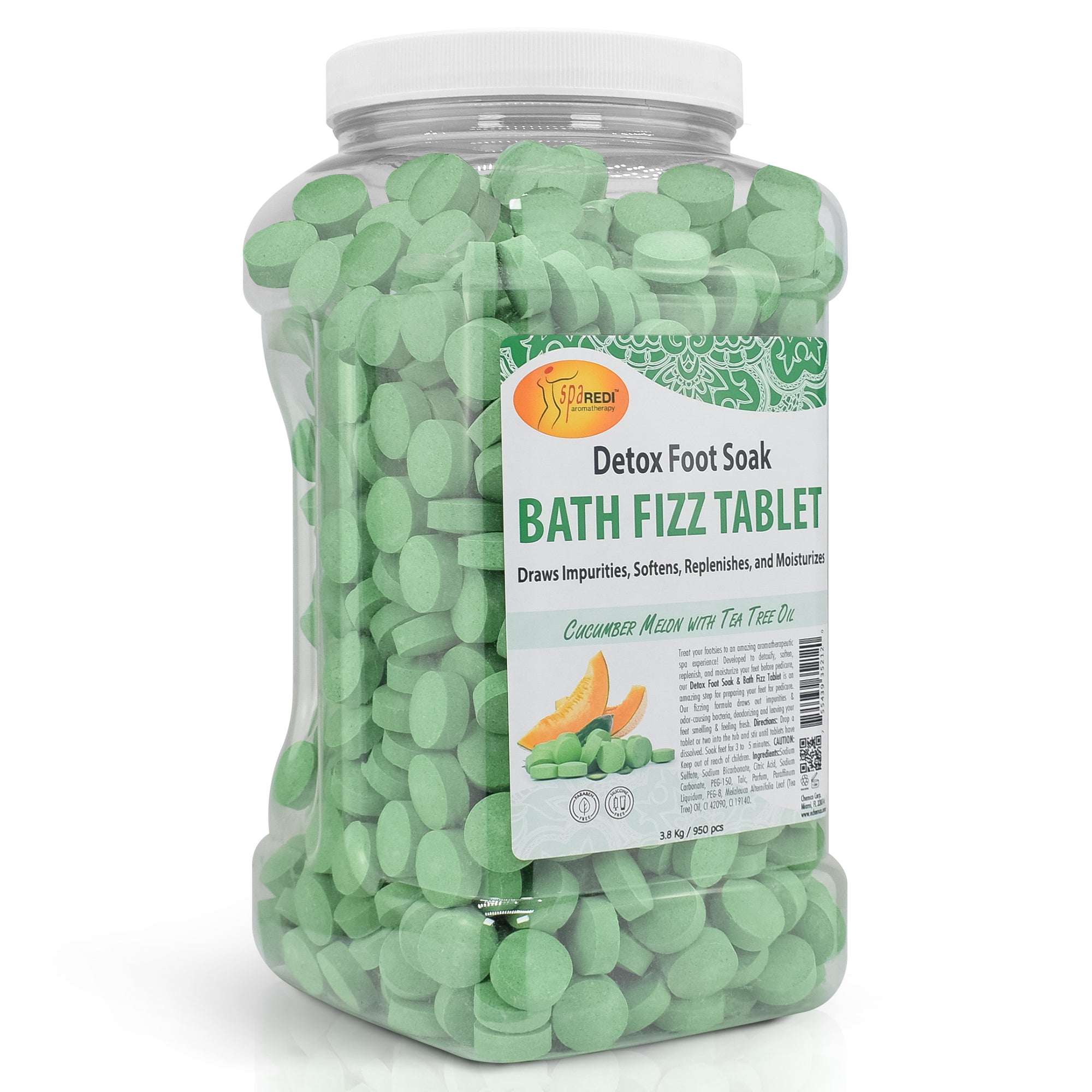 SPA REDI Bath Fizz Tablets - Relaxing Aromatherapy in Various Scents - 3 Gal &amp; 128 Oz