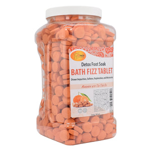 SPA REDI Bath Fizz Tablets - Mandarin Scented - Refreshing Soak for Luxurious Baths - 950 Tablets - 128oz