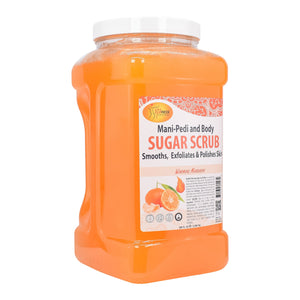 SPA REDI Sugar Body Scrub - Mandarin Scented, Exfoliating & Hydrating for Smooth, Glowing Skin - 128 Oz