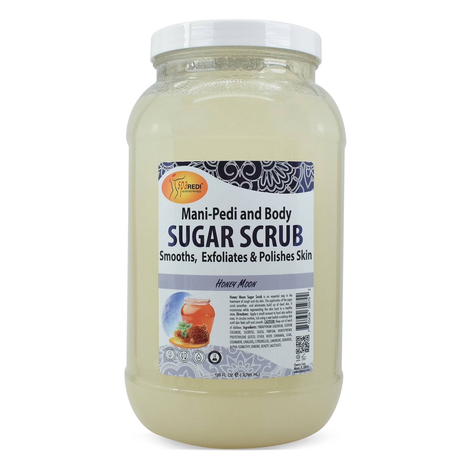 SPA REDI Sugar Body Scrub - Exfoliating &amp; Moisturizing for Smooth, Fresh Skin - 16 Oz to 5 Gal