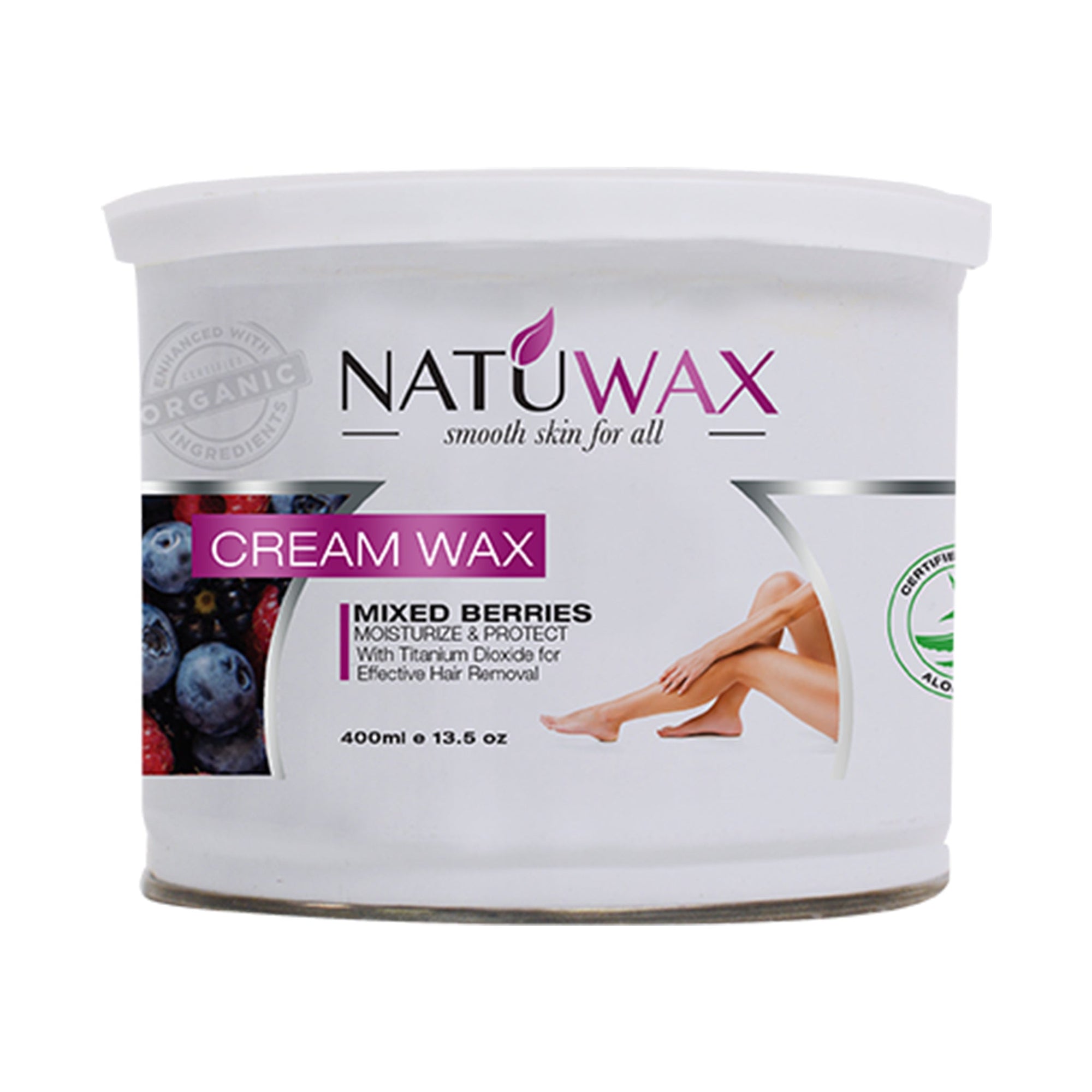 Natuwax Cream Soft - Berries - Gentle Hair Removal Wax for Smooth Skin - Beauty Market Online