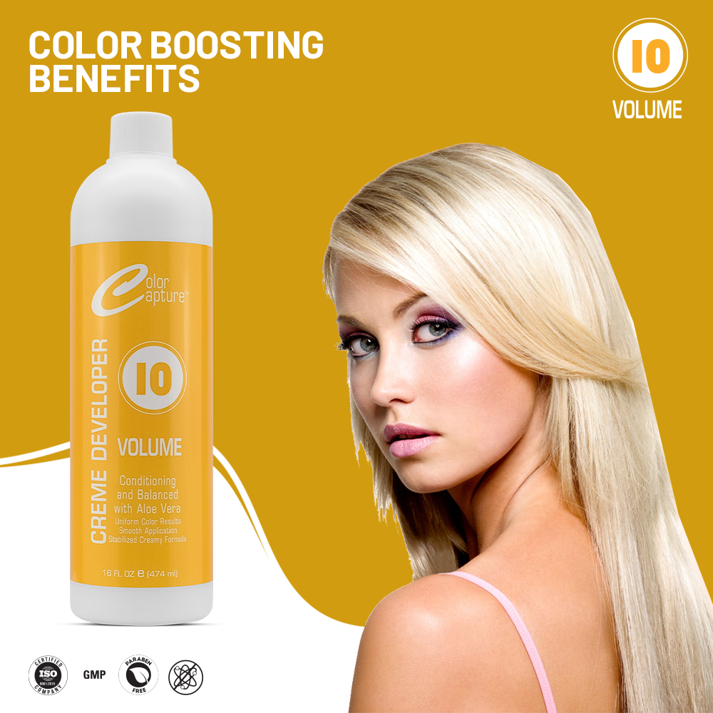 COLOR CAPTURE - Cream Developer, Hair Color Enhancer - Provides Consistent, Vibrant Results for Professional Coloring