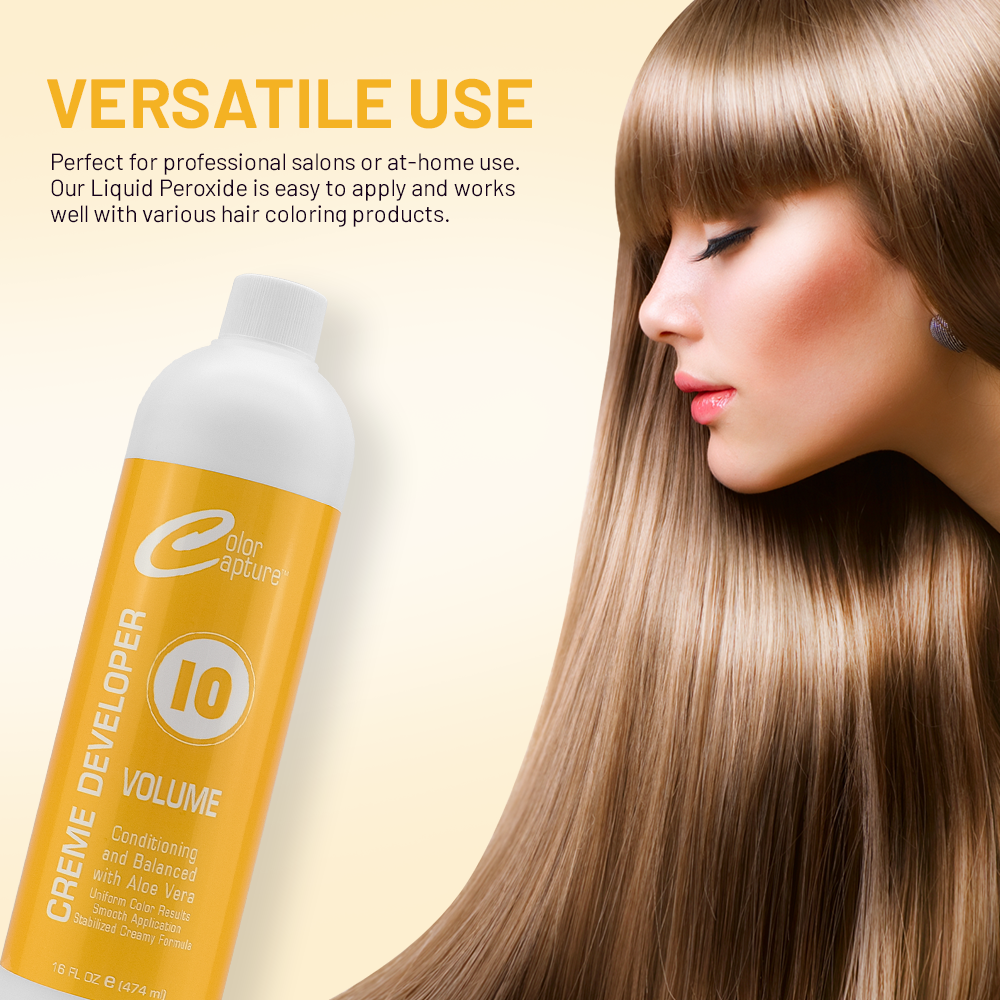 COLOR CAPTURE - Cream Developer, Hair Color Enhancer - Provides Consistent, Vibrant Results for Professional Coloring