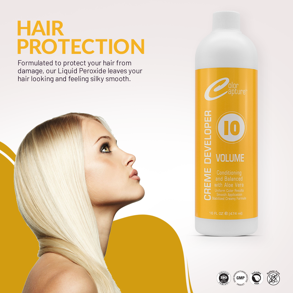 COLOR CAPTURE - Cream Developer, Hair Color Enhancer - Provides Consistent, Vibrant Results for Professional Coloring