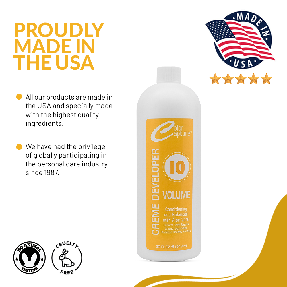 COLOR CAPTURE - Cream Developer, Hair Color Enhancer - Provides Consistent, Vibrant Results for Professional Coloring