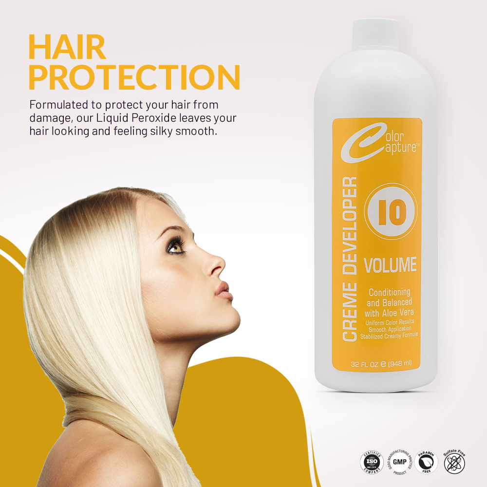 COLOR CAPTURE - Cream Developer, Hair Color Enhancer - Provides Consistent, Vibrant Results for Professional Coloring