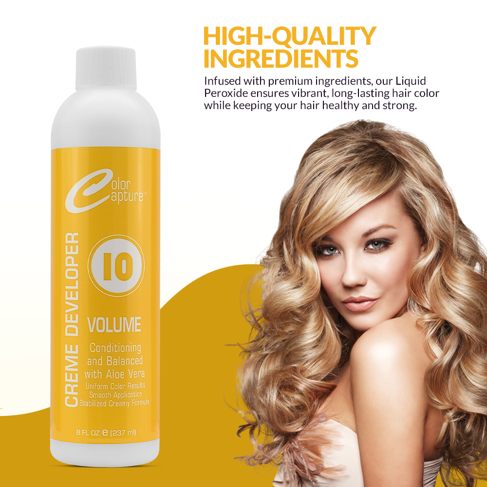 COLOR CAPTURE - Cream Developer, Hair Color Enhancer - Provides Consistent, Vibrant Results for Professional Coloring