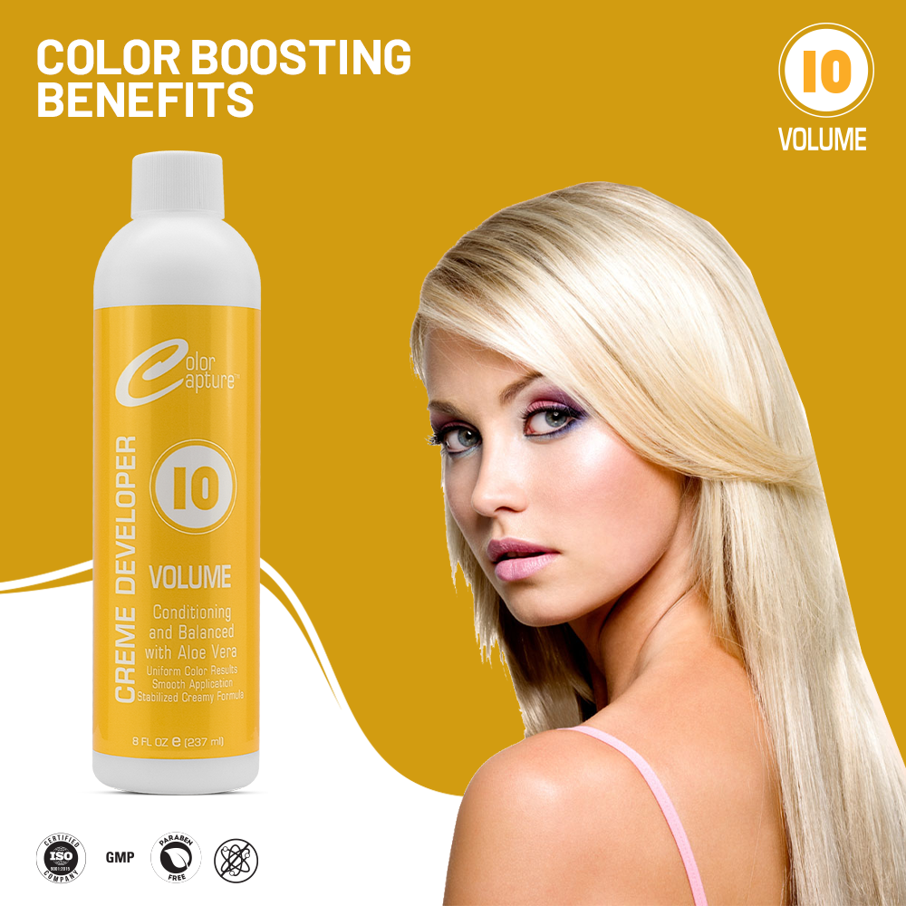 COLOR CAPTURE - Cream Developer, Hair Color Enhancer - Provides Consistent, Vibrant Results for Professional Coloring