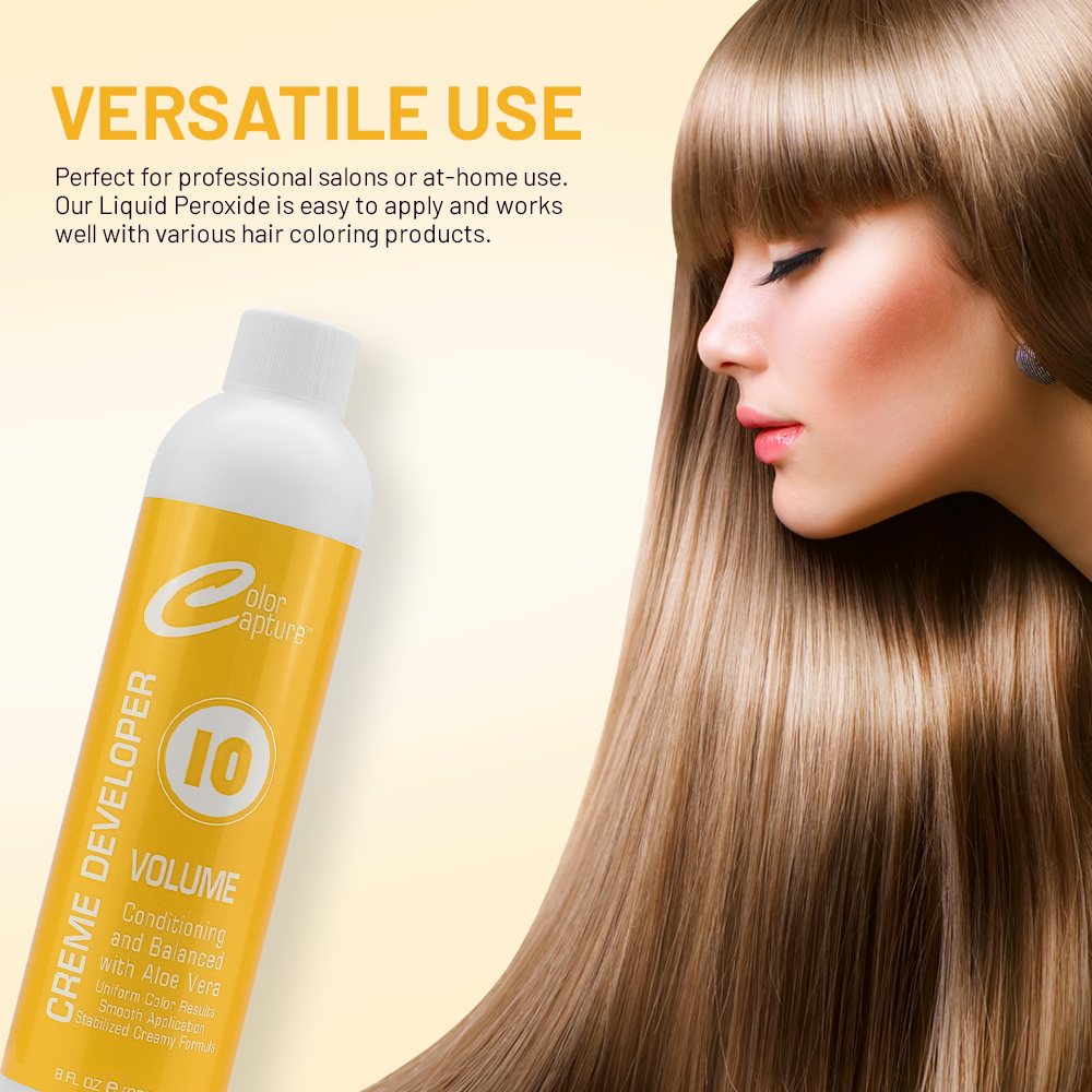 COLOR CAPTURE - Cream Developer, Hair Color Enhancer - Provides Consistent, Vibrant Results for Professional Coloring