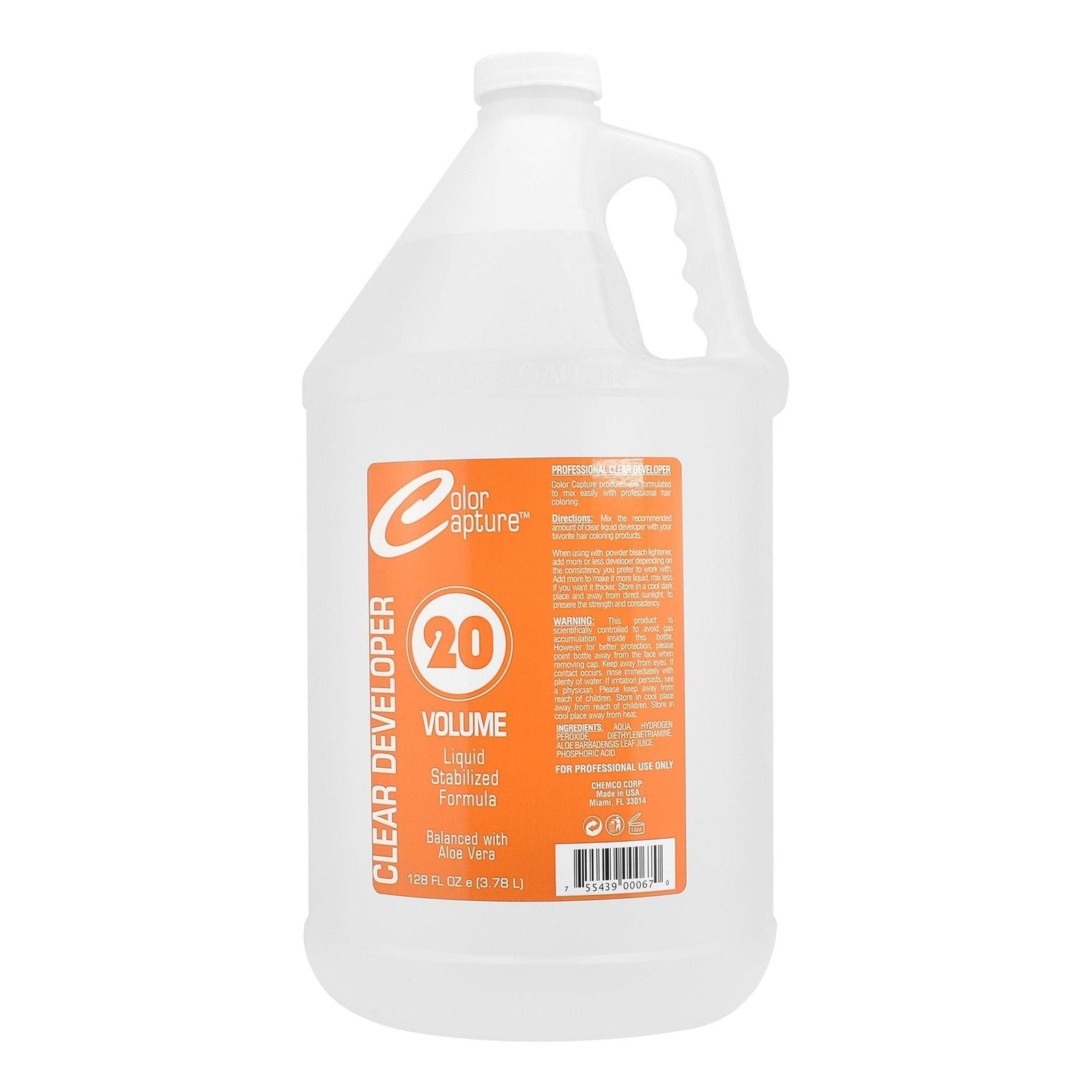 COLOR CAPTURE 20 Vol Liquid Peroxide - Hair Color Developer - Enhance Color & Lift - 1 Gallon - Beauty Market Online