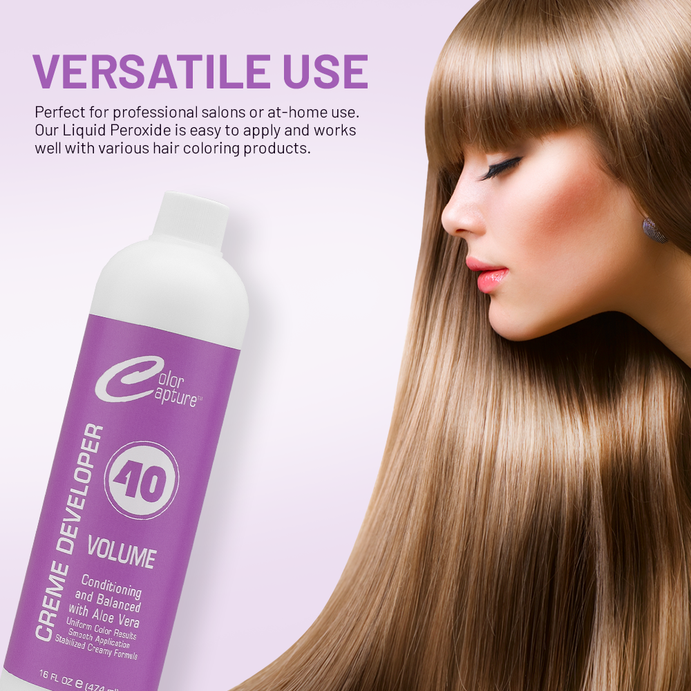COLOR CAPTURE - Cream Developer, Hair Color Enhancer - Provides Consistent, Vibrant Results for Professional Coloring