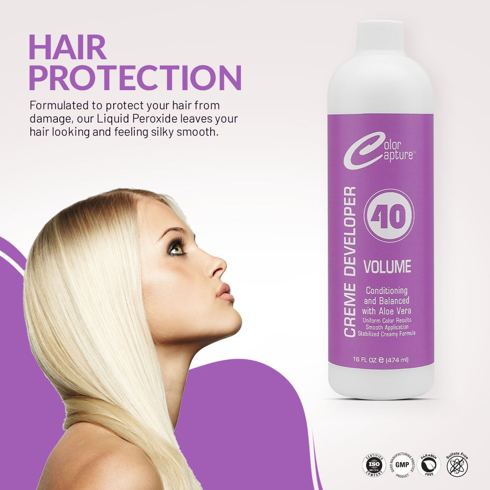 COLOR CAPTURE - Cream Developer, Hair Color Enhancer - Provides Consistent, Vibrant Results for Professional Coloring