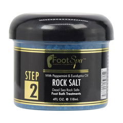 FOOT SPA - Bath Rock Salt with Eucalyptus & Peppermint Oil – Relax, Refresh & Rejuvenate Available in a Variety of Flavors and Sizes - 
